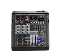 Table de Mixage DJ Console de mixage 4 canaux 99 effets DSP USB Play PC Record Bluetooth Sound Mixer Home Party 48V Table AG-AT4