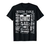 Table de mixage DJ Disque Jockey Mix Musique Mixeur Vintage Brevet T-Shirt