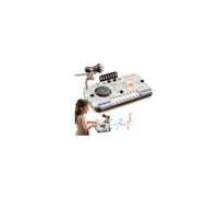 Table De Mixage Dj Enfant Avec Piano Intégré Pour Enfants De 3 à 10 Ans | Platine Dj,Bluetooth,Clavier Musique Et Micro,Instruments Musique,Microphone,Cadeaux Anniversaire Et Noël Pour Filles&Garçons