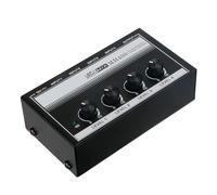 Table de mixage DJ, Mélangeur de ligne à 4 canaux à très faible bruit MH400, Mini mélangeur Aud-io et entrées TS 1/4 de pouce, contrôle du Volume de sortie for guitares, clavier basse