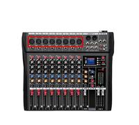 Table de mixage DJ, Mélanur Audio Professionnel 6, 8, 12 Canaux, Enregistrement Sur Scène Ordinateur, Carte Son USB, Contrôleur DJ, Consoles Numériques(8 channel)