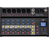 Table de Mixage DJ Mini 8 Canaux Control Console Enregistremen USB XLR Bluetooth