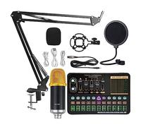 Table de mixage DJ, Multi-sound Live Sound Card K-song Net Anchor Set Bracket Equipment Red(Clear)