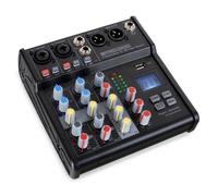 Table de mixage DJ - PRONOMIC - B-403 - 4 canaux compact - Bluetooth - USB lecture/enregistrement