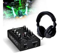 Table de mixage Dj Sono 2 canaux 3 entrées IBIZA SOUND MIX500 + Casque audio