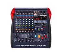 Table de mixage DJ, Table de mixage 8 canaux Enregistrement sur ordinateur Live Home KTV Band Stage Performance USB Lecture MP3 Dj Sound Mixer