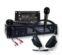 Table de mixage DJ USB Bluetooth Amplificateur sonorisation 4000W, ventilation continue, Casque, Micros, Câble - Pack Bm Sonic