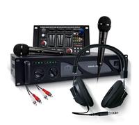 Table de mixage DJ USB Bluetooth Amplificateur sonorisation 4000W, ventilation continue, Casque, Micros, Câble - Pack Bm Sonic