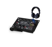 table de mixage - dj21bt - 4 voies 7 entrées usb/bluetooth - casque dj - micro noir