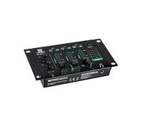 Pronomic Table de mixage DX-26 MKII – 3 canaux, fonction talkover, prise casque 6,3 mm