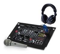 Pack table de mixage - IBIZA SOUND - 4 voies - USB/MP3 - Bluetooth - Casque & micro