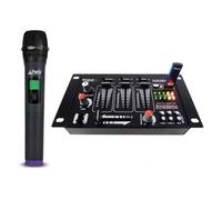Table de mixage - IBIZA SOUND - DJ21 - 4 voies - USB MP3 - Micro sans fil UHF inclus
