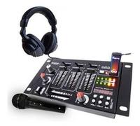 Table de mixage - Ibiza Sound DJ21MK2 - 4 voies 7 entrées USB - casque DJ - micro noir