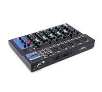 Table de mixage numérique DJ Bluetooth Audio Sound Mixer Console de mixage sonore 7 canaux Mélangeur Bluetooth - Mixeur de musique portable pour enregistrement réseau DJ, léger et durable, égalisation