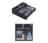 Table de mixage Pro 3 canaux Bluetooth USB 2 entrées Combo XLR/Jack 1 entrée Jack Stéréo Mixer USB