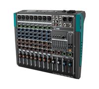 Table de mixage professionnelle 8 canaux audio stéréo avec alimentation fantôme Bluetooth 48 V pour mixeur DJ console studio d'enregistrement