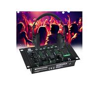 Table de mixage Pronomic DX-26 MKII - à 3 canaux - fonction talkover - Casque - Sonorisation MIX DJ - Pack Découverte