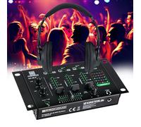Table de mixage Pronomic DX-26 MKII - à 3 canaux - fonction talkover - Casque - Sonorisation MIX DJ - Pack Découverte