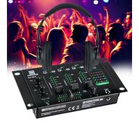 Table de mixage Pronomic DX-26 MKII - à 3 canaux - fonction talkover - Casque - Sonorisation MIX DJ - Pack Découverte