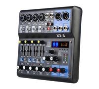 Table de Mixage Son 8 Canaux dj Professionnel Console de Mixage avec 99 DSP Effect, Tabl Mixag dj Pro Audio Mixer avec Usb Bluetooth