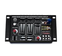 BM SONIC Table de mixage DJ BMS-21USB-BT 4 voies/7 canaux USB Bluetooth