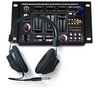 Table de mixage Sono DJ BM SONIC BMS-21USB-BT 4 voies/7 canaux, USB BLUETOOTH, 1 PHONO/LINE, 1 PHONO/USB, 1 CD, MICROS - Casque