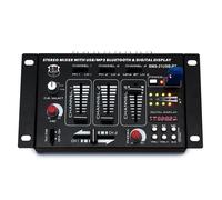 BM SONIC Table de mixage DJ BMS-21USB-BT 4 voies/7 canaux USB Bluetooth