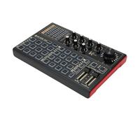 Table de Mixage Sonore avec Lumières Colorées, Carte Son en Direct et Interface Audio avec Effets de Mixage DJ et Changeur de Voix, équipement de Studio de Production de Podcasts
