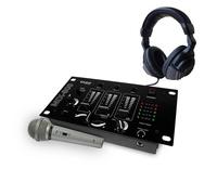 Table de mixage Table de mixage - Ibiza sound MIX800 - 3 voies 5 entrées - casque DJ - micro silver