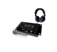 Table de mixage Table de mixage - MIX800 - 3 voies 5 entrées - casque DJ - micro silver