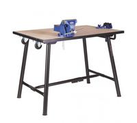 Table de monteur TuffBench + roulettes, poignée, étau à chaîne et étau d'atelier - Armorgard - BH10-HWVF