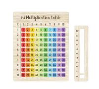 Table de multiplication en bois coloré pour enfants - Éducation mathématique - 3 options de taille avec matériaux en buis