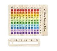 Table de multiplication en bois coloré pour enfants - Éducation mathématique - 3 options de taille avec matériaux en buis