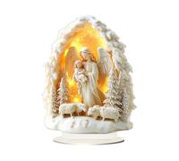 Table De Noël De La Nativité - Figure De Marie Jésus, Panneau De Fête En Acrylique 2D, Ornement De Vaisselle Avec Travail Détaillé | Oeuvres Décoratives Pour L'exposition De La Table De