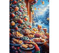 Table de Noël Puzzles 1000 Pièces pour Adultes Educa Artistique Décoration Intérieure Assemblage Amusant Relaxation Challenge Famille 1000 PCS