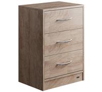 Table de nuit 3 tiroirs 54x39x28cm table de chevet chambre meuble rangement