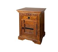 Table de Nuit 45x40 Acacia laqué Miel Oxford #270