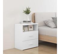 Tables de chevet 2 pcs Blanc 50x32x60 cm