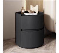Table de nuit en bois avec tiroir en cuir, étagère de rangement pour chambre à coucher et salon, organiseur polyvalent et pièce de décoration