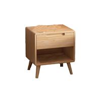 Table de nuit en bois massif avec tiroir, design moderne du milieu du siècle pour chambre à coucher, salon, bureau, dortoir