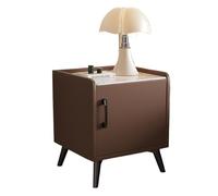 Table de nuit Table de chevet avec table de chevet cachée et coffre-fort avec plateau en faux marbre, table d'appoint avec verrouillage par mot de passe par empreinte digitale for chambre à coucher, s
