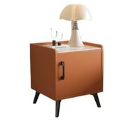 Table de nuit Table de chevet avec table de chevet cachée et coffre-fort avec plateau en faux marbre, table d'appoint avec verrouillage par mot de passe par empreinte digitale for chambre à coucher, s