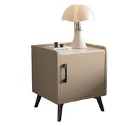 Table de nuit Table de chevet avec table de chevet cachée et coffre-fort avec plateau en faux marbre, table d'appoint avec verrouillage par mot de passe par empreinte digitale for chambre à coucher, s