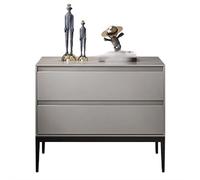 Table De Nuit Table de chevet Simple et moderne peinte for chambre à coucher, sans Installation, organisateur de rangement, buffet, meubles de chevet, tout en bois Chambre à coucher(Beige Gray,Grand)