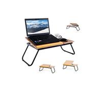 table de ordinateur pliable portable 55x32x23cm pour angle ajustable en 4 positions en MDF et métal