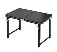Table de panique de camping pliante table utilitaire salle à manger portable à hauteur réglable table d'appoint barbecue, bureau à tréteaux d'ordinateur établi préparation aliments(180cm/5.9ft)