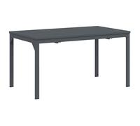 Table de patio extensible - vidaXL - Anthracite - Acier enduit de poudre - 180x80x76 cm - Extensible - Robuste
