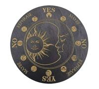 Table De Pendule De Requescence en Bois - Disque Sept Étoiles De 25 Cm, Décoration pour Les Messages Spirituels | Guide De La Divination Métaphysique pour La Métaphysique Rituel Display Fo