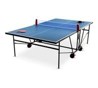 Alice's Garden - Table de ping Pong Indoor Bleue - Table Pliable avec 2 Raquettes et 3 balles. pour Utilisation intérieure. Sport Tennis de Table