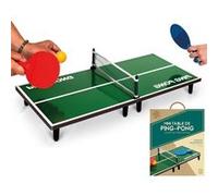 MISTER GADGET, MG3385, Table de Ping Pong 60x30cm, Petit Modèle, Divertissement Fun, Bois MDF et Plastique, Vert, Noir, Blanc, Bleu, Rouge, Dimensions : 60 x 30 x 7 cm